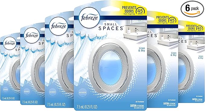 Febreze Small Spaces Air Freshener - Linen &amp; Sky (Pack of 6) 6