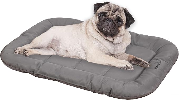 KHONSU PET Durable Dog Bed Tough and Tear Proof Dog Crate Bed, 800lbs Tear Strength PVC-Backed Waterproof Ped Bed Mat Indoor &amp; Outdoor Use for Dogs up to 25 lbs
