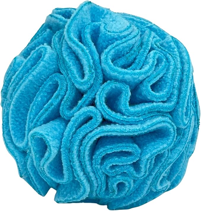 Puppy and Small Breed Snuffle Interactive Foraging Dog Puzzle Ball Toy Blue