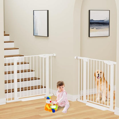 Cumbor 2 Pack 29.7-40.6" Baby Gate for Stairs, Mom&