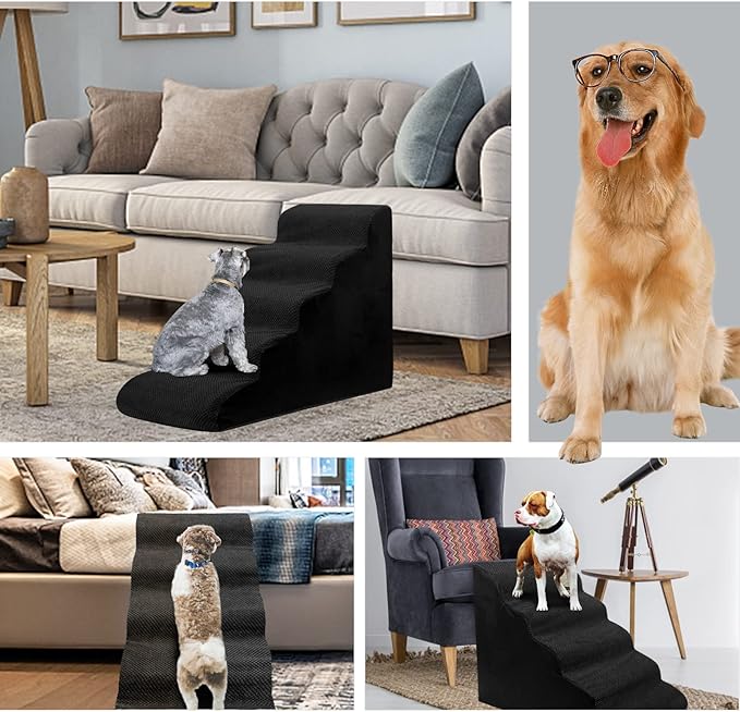 Dog Stairs&amp;Steps for High Beds Up to 28&