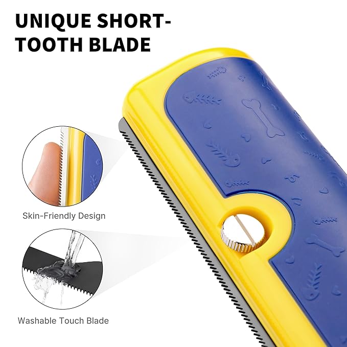 Dog Brush for Shedding, Deshedding Grooming Tool for Dogs &amp; Cats, Pet Hair Remover, Cat Deshedding Comb, Professional Grooming Tool, Easy to Clean, Pet Grooming Brush for Dogs and Cats