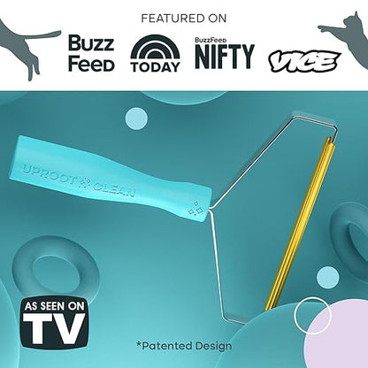 Uproot Cleaner Pro Pet Hair Removal Tool - Special Dog Hair Remover Multi Fabric Edge and Carpet Rake by Uproot Clean - Cat Fur Remover for Couch, Pet Towers, Rugs, Cat Mats and Trunks &amp; Much More