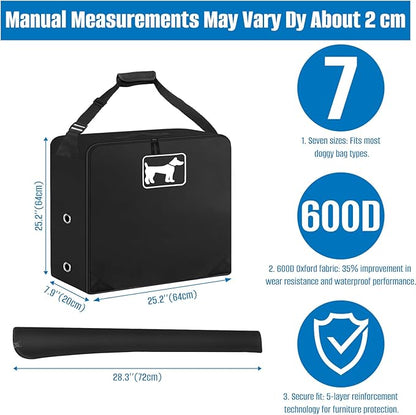 SIRUITON Dog Playpen Storage Bag Fits 24" H 8 Panels and 9 Stakes Suitable for Foldable Exercise Pet Playpen, RV Dog Fence Travel Bag,with Reinforcing Plate &amp; Shoulder