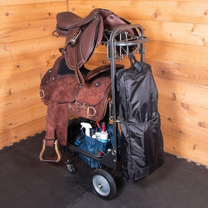 Pro Series Saddle &amp; Tack Cart | Holds English &amp; Western Saddles | Ample Storage | Easy Transport &amp; Storage | Durable Construction | 7-Year Warranty