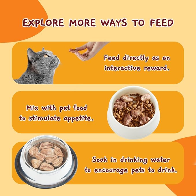 Jungle Calling Cat Treats &amp; Dog Snacks, Freeze Dried Chicken Hearts Halves for Cats &amp; Dogs, Single Ingredient Organ Meat, High Protein Pet Training Treats &amp; Food Topper, 7.76 oz