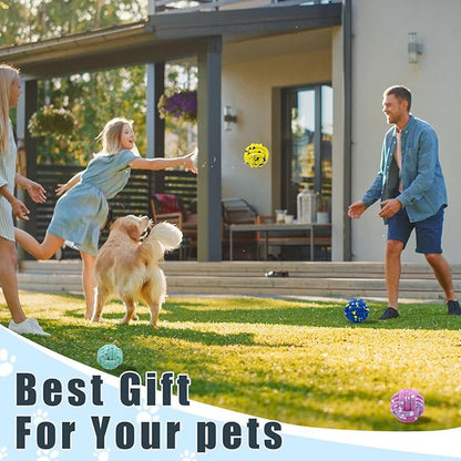 Dog Balls Tennis Ball Toys Dog Toy for Aggressive Chewers Indestructible Teething Chew Toys Water Toy Fetch Ball for Dogs (2 Pack)