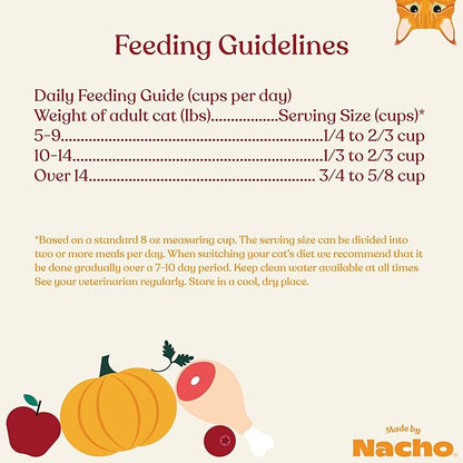 Made by Nacho Dry Cat Kibble 4lb Bag, High Protein Premium Cat Food with Freeze Dried Pieces, Cage-Free Chicken &amp; Duck, Limited Ingredients, Single Bag