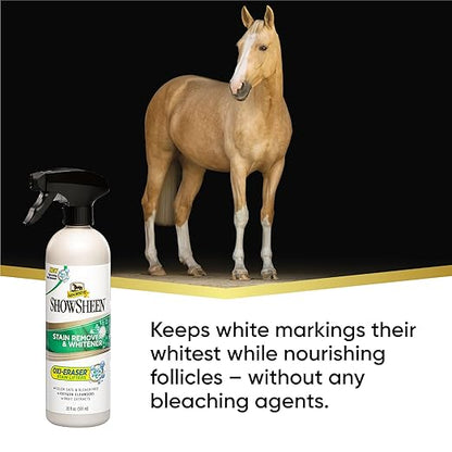 Absorbine ShowSheen Stain Remover &amp; Horse Whitener, Oxi-Eraser Stain Lifters, 20oz