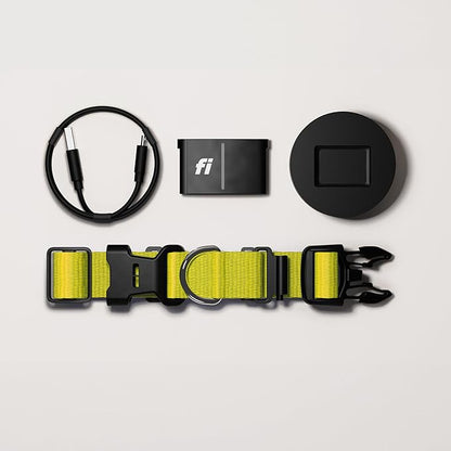 New Fi Series 3+ Smart Dog Tracker Collar – AI GPS for Dogs, Health &amp; Behavior Monitor, Virtual Fence, Escape Alerts, Waterproof, Apple Watch Compatible 12Mo Membership Included