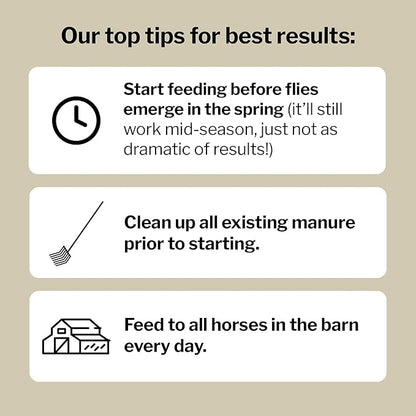Formula 707 MultiFly Feed-Thru Fly Control Pellets for Horses - Palatable &amp; Safe Fly Population Reduction (10 lb Bag - 182 Servings)