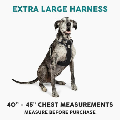 Embark Adventure Dog Harness, Reflective Trim XL Harness for Extra Large Dogs No Pull - Military Grade Nylon, 2 Leash Clips &amp; Gel Lined Handle. Soft &amp; Padded Puppy Dog for Any Breed