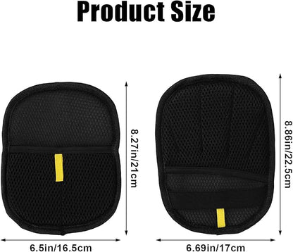 2pcs Pet Hair Removal Gloves, 2 Style Reusable Pet Hair Static Remover Mitt Glove for Cat Dog Sofa Furniture Carpet Curtain Bed Sheet Clothes Car Seat Cleaning Tool (Regular &amp; Five Finger Style)