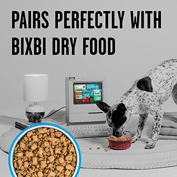 BIXBI Rawbble Freeze Dried Dog Food, Chicken &amp; Salmon Recipe, 26 oz - 94% Meat and Organs, No Fillers - Pantry-Friendly Raw Dog Food for Meal, Treat or Food Topper - USA Made in Small Batches