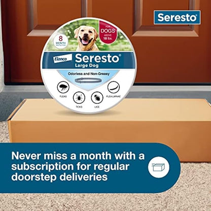 Seresto Large Dog Vet-Recommended Flea &amp; Tick Treatment &amp; Prevention Collar for Dogs Over 18 lbs. | 8 Months Protection