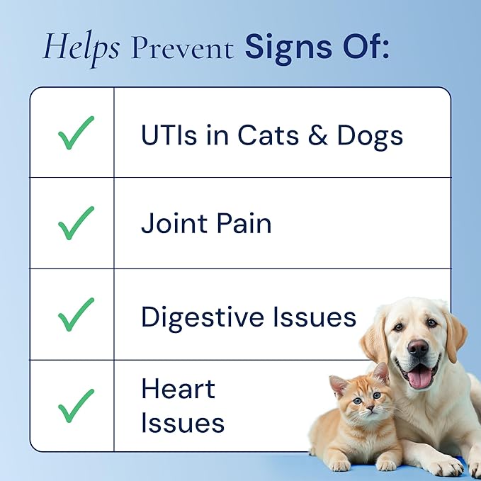 Advanced 15-in-1 Multivitamin for Dogs &amp; Cats - Premium Liquid Supplement with Glucosamine, Vitamin B Complex and Cranberry for Joint, Digestive, Skin, Immune &amp; UTI Support - 2.0 Fl Oz - Made in USA