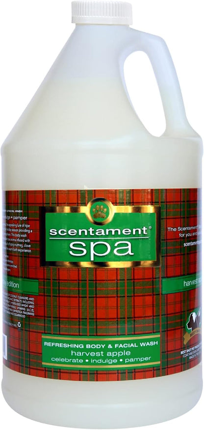 Best Shot Scentament Spa Seasonal Facial &amp; Body Wash, Harvest Apple, 1 Gallon