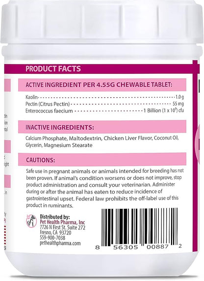 Tru-Pectin Anti-Diarrheal for Dogs &amp; Cats, 250 Tablets– Chicken Liver Flavor –Helps Reduce Occasional Loose Stool &amp; Diarrhea, Balance Gut pH, Support Normal Digestion &amp; Gut Flora -Made in USA