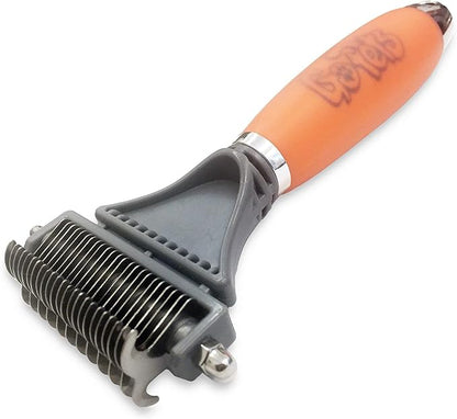 GoPets Grooming Kit Bundle with 2 Sided Dematting Comb and Deshedding Rake + Nail Clipper for Dogs and Cats Includes Nail File and Trimmer