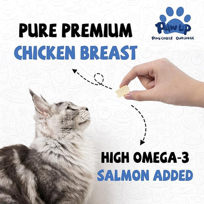 Freeze Dried Raw Dog Food, Chicken &amp; Salmon Recipe Dog Food Topper, High Protein, Rawhide Free, Gluten&amp;Grain Free for Dogs, Cats, 5.3oz