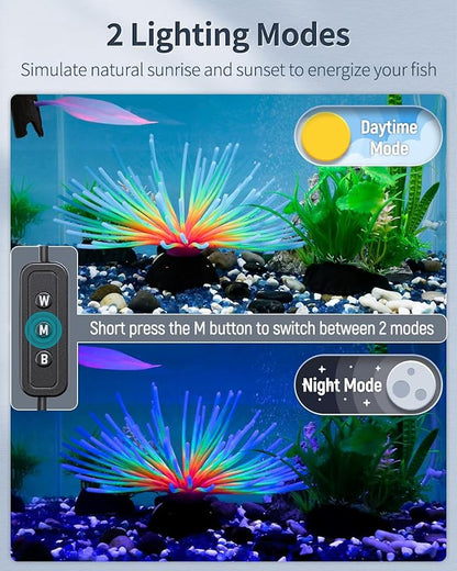 Pawfly 28W Aquarium LED Light for 36 to 42 Inch Fish Tanks Extendable Fish Tank Light with Full Spectrum Brilliant White Blue Red Lights with Daytime &amp; Night Modes and Adjustable Brightness