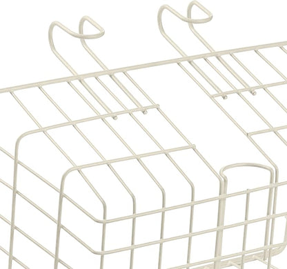 Retrospec Apollo-Lite Lift-Off Bike Basket - Detachable Steel Handlebar Basket with Carrying Handle for Commuting, Shopping &amp; Beach Trips - 14.5in x 9.5in Weather-Resistant Biking Gear