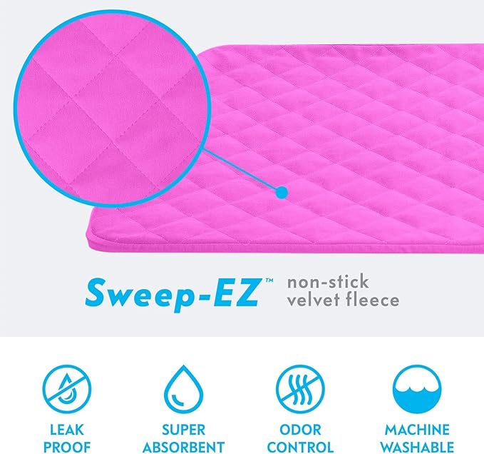 Paw Inspired Fitted Fleece Liners for Ferret Nation, Critter Nation Cage for Ferrets, Rats, Chinchillas, Hedgehogs &amp; Other Small Animals (Pink, Double Unit Combo)