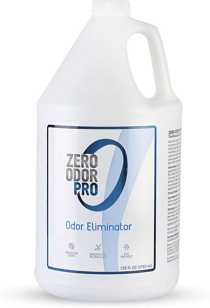Zero Odor Pro - Commercial Strength Odor Eliminator &amp; Neutralizer, Air Freshener, Room Deodorizer - Strongest Odor Eliminator Trigger Spray, 128oz Refill