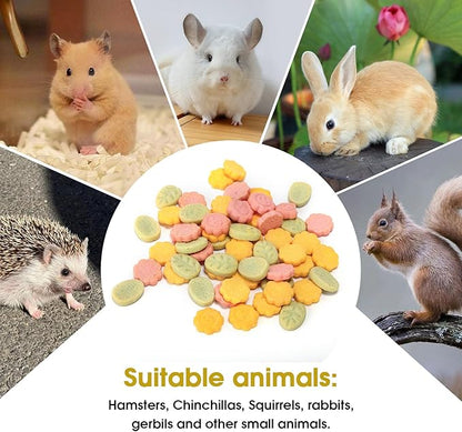 Abizoo 3 Vegetable Chews Treats: Grain Free Natural Snacks with Beet, Carrot, Spinach for Hamsters, Rabbits, Guinea Pigs &amp; Gerbils Crunchy for Digestive Support &amp; Dental Health 1.76oz/50g