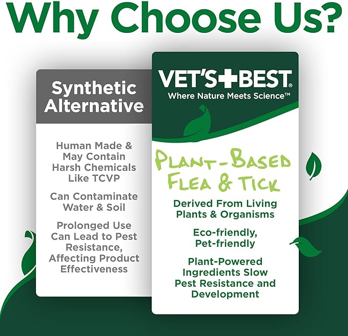 Vet’s Best Flea &amp; Tick Home Spray for Cats – Plant-Based Flea and Tick Treatment with Cotton Spice Scent – Gentle Flea Mist for Indoor Use – Made in USA Natural Cat Flea Control – 32 oz