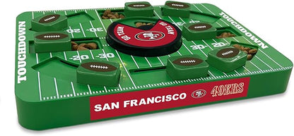 Pets First NFL SAN Francisco 49ERS Large Puzzle Toy - Interactive Dog Treat &amp; Slow Feeding Toy