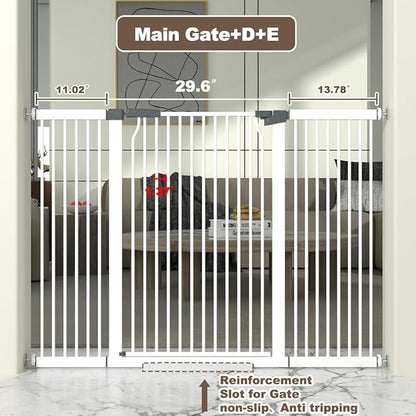 41" Extra Tall Cat Gate for Doorway, 54.8-57.4&