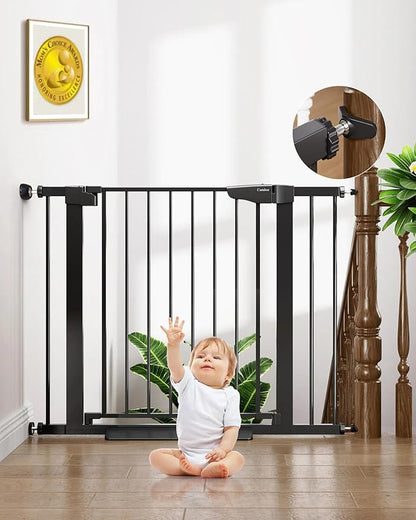 Cumbor 29.7-40.6" Baby Gate for Stairs, Baby Essential Safety Gate, Mom&