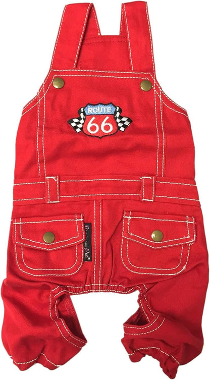 Parisian Pet Denim Dog Overalls - Embroidered &