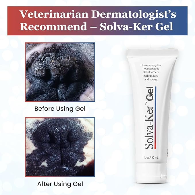 Dry Nose and Paw Soother, Solva-Ker Gel Moisturizer for Pet&