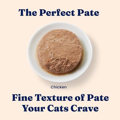 Solid Gold Wet Food Pate Flavorful Feast - 3 Count Sample Pack - Canned Cat Food Made with Real Chicken - Grain Free for Sensitive Stomach &amp; Healthy Living