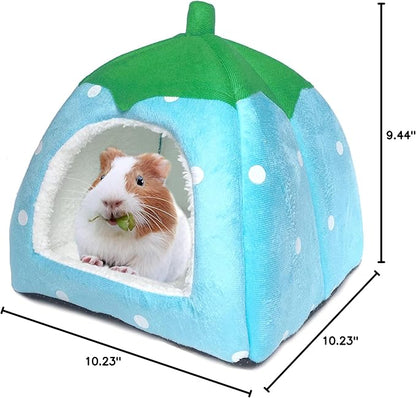 Guinea Pig Hideout Bed Rabbit House Cave Accessories Cozy Hide-Out for Bunny Hedgehog Ferret Chinchilla&amp;Other Small Animals