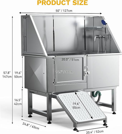 DWVO Professional Pet Dog Bathing Station for Grooming, 50&