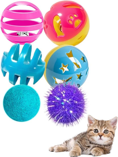 6-Pack Cat Toys for Kittens and Cats, On Cloud Nine (1.5&