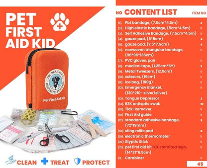 Dr Brahmsy’s Pet First Aid Kit – Emergency Kit for Dogs, Perfect for Travel, Camping &amp; Hiking Essentials