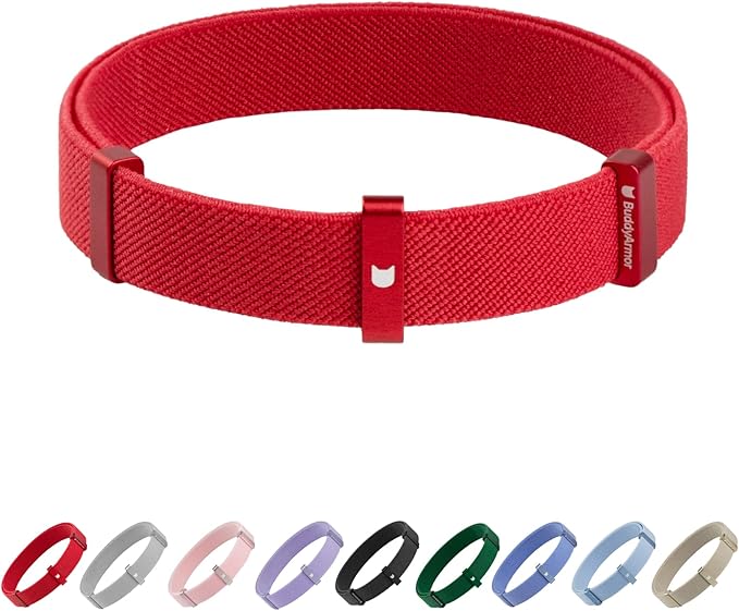 Safety Cat Collar - U.S. IDA Gold Awarding Design, Elastic Quick Release, Non Breakaway - Lightweight for Kitten, Neck Fit 7.8&