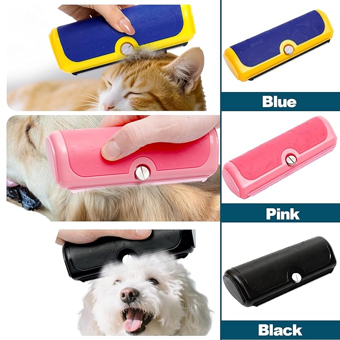 Professional Deshedding Brush for Pets – Grooming Brush for Dogs, Cats &amp; Horses – Shedding Control Comb to Reduce Pet Hair – Ergonomic, Easy Clean Pet Hair Remover Tool