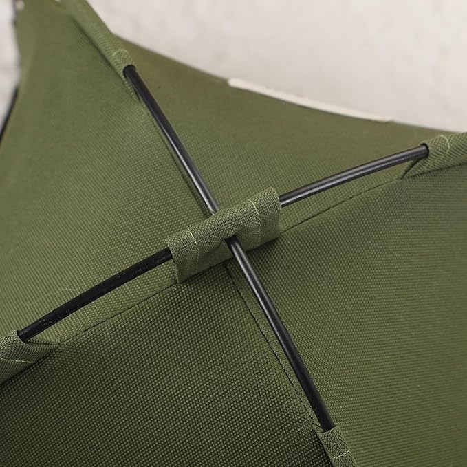 Cat Tent – Lightweight &amp; Breathable Waterproof Shelter Designed for Indoor/Outdoor Adventures, Giving Your pet Safe Outdoor Exploration Joy. (Olive Drab, 13.8×13.8 in)