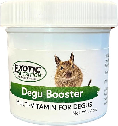 Degu Booster (2 oz.) - Complete Multivitamin - Powdered Vitamin &amp; Mineral Supplement for Pet Degus