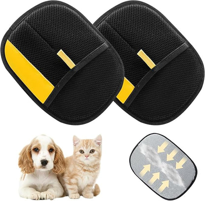 Static Pet Hair Removal Glove for Cats &amp; Dogs, Efficient Grooming Gloves for Pet Hair, Cat Grooming Gloves for Hair Removal