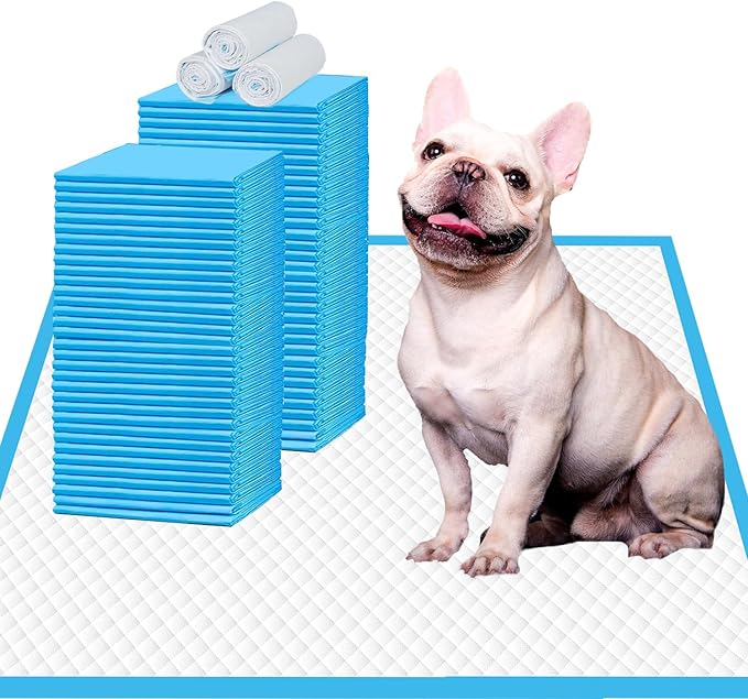IMMCUTE Puppy Pee Pads 22"x23"-80Count | Dog Pee Training Pads Super Absorbent &amp; Leak-Proof | Disposable Pet Piddle and Potty Pads for Puppies | Dogs | Doggie| Cats | Rabbits