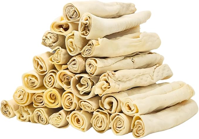 hotspot pets 8-9 Inch Large Rawhide Dog Chew Bones - Made from Grass Fed Cows - Great for Dental &amp; Oral Care for Aggressive Chewers Large Dogs
