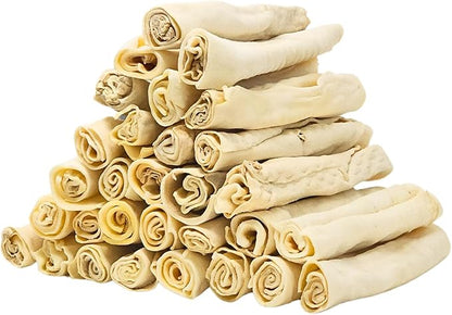 hotspot pets 8-9 Inch Large Rawhide Dog Chew Bones - Made from Grass Fed Cows - Great for Dental &amp; Oral Care for Aggressive Chewers Large Dogs