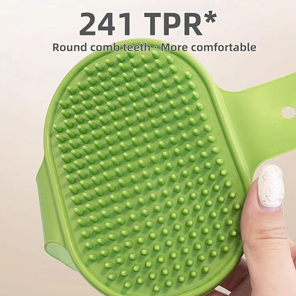 4-Pack Silicone Cat Brush Set, Pet Scratcher and Massager – Adjustable Pet Deshedding Brush, Bath Brush for Cats and Dogs, Suitable for Furniture Legs &amp; Corners (4PCS (2 Yellow + 2 Green))