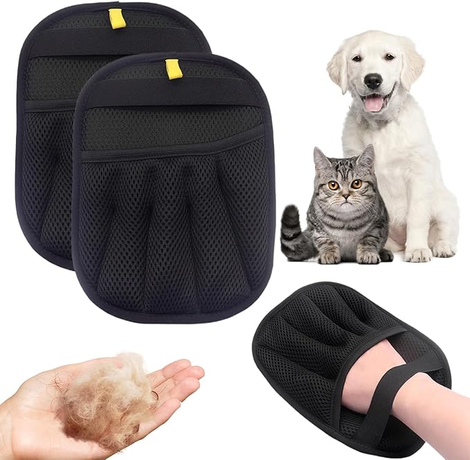 Pet Hair Removal Glove for Cats &amp; Dogs, Reusable Pet Hair Remover Electrostatic Gloves for Couch, Furniture, Carpet